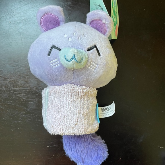 Bark Other - Bark box Dog Toy Chew Squeak Chinchilla Towel Wrap Medium Relax Chin-chill-a New